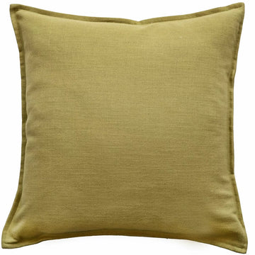 Tia Linen Blend Cushion - Leaf Green
