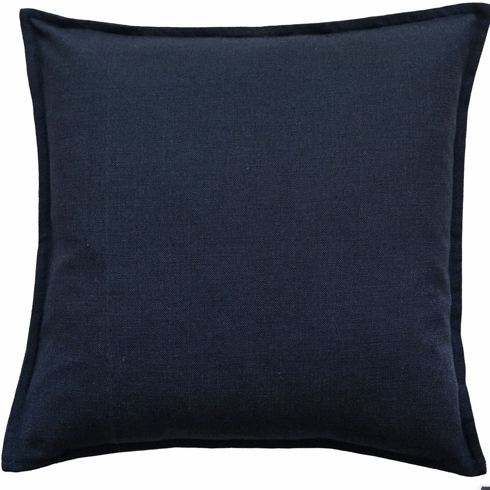 Tia Linen Blend Cushion - Navy Malini 2