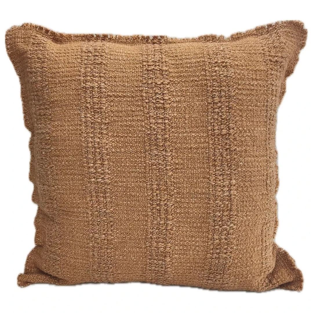 Arbor Self Stripe Cushion 50x50cm - Rust