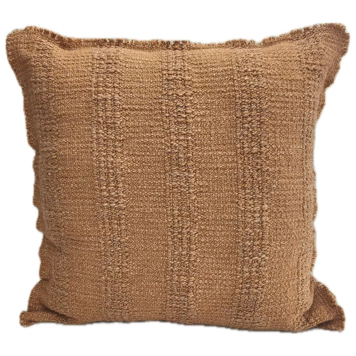 Arbor Self Stripe Cushion 50x50cm - Rust