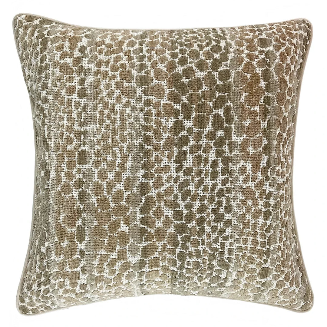 Cinder Spotty Jacquard Cushion 50x50cm - Natural