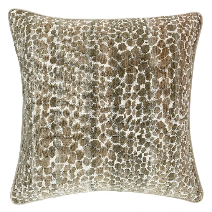 Cinder Spotty Jacquard Cushion 50x50cm - Natural