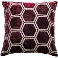 Malini Large Ivor Cushion in Aubergine