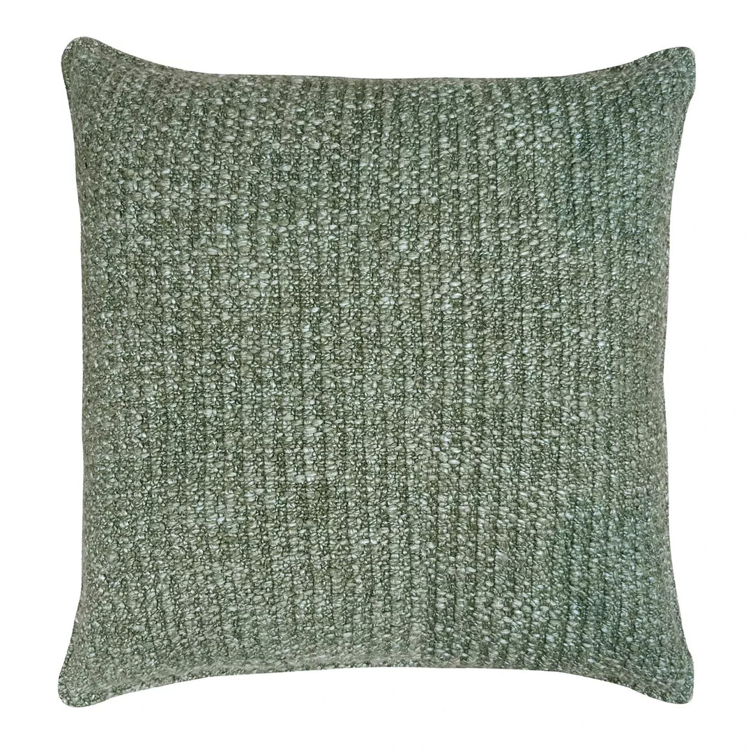 Kashi Chunky Washed Knit Cushion 50x50cm - Olive