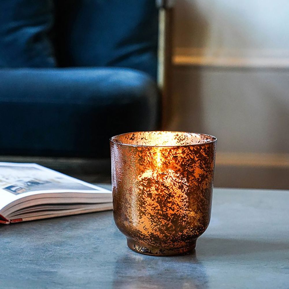  Ivyline-Ivyline Metallic Glass Candle Holder in Copper-Copper 461 