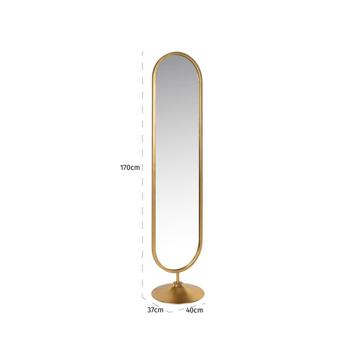 Moya Gold Mirror on Stand Richmond 4
