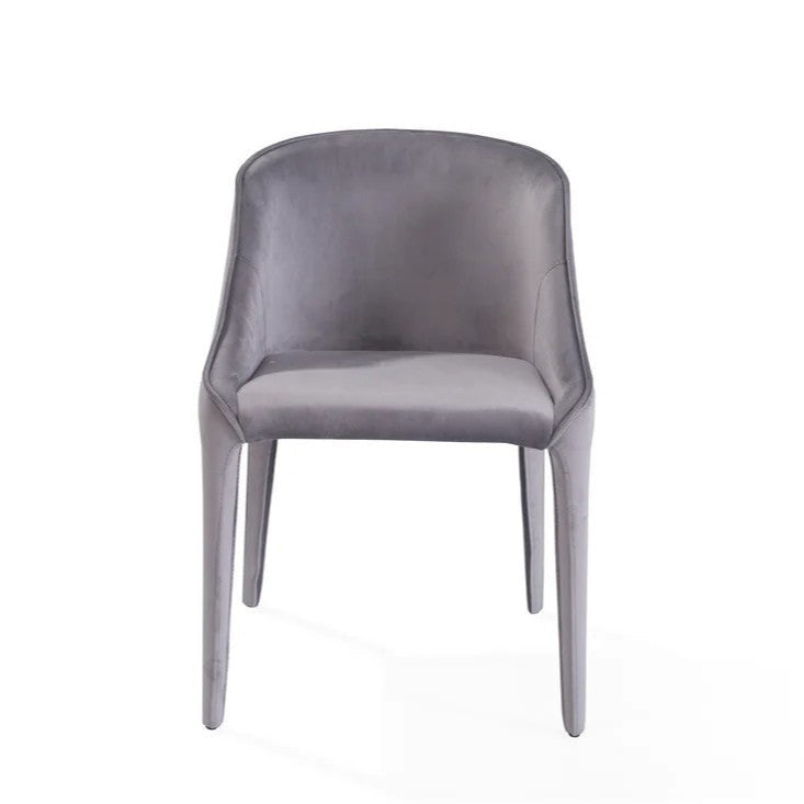 Completo Velvet Dining Chair - Grey Tommy Franks 1