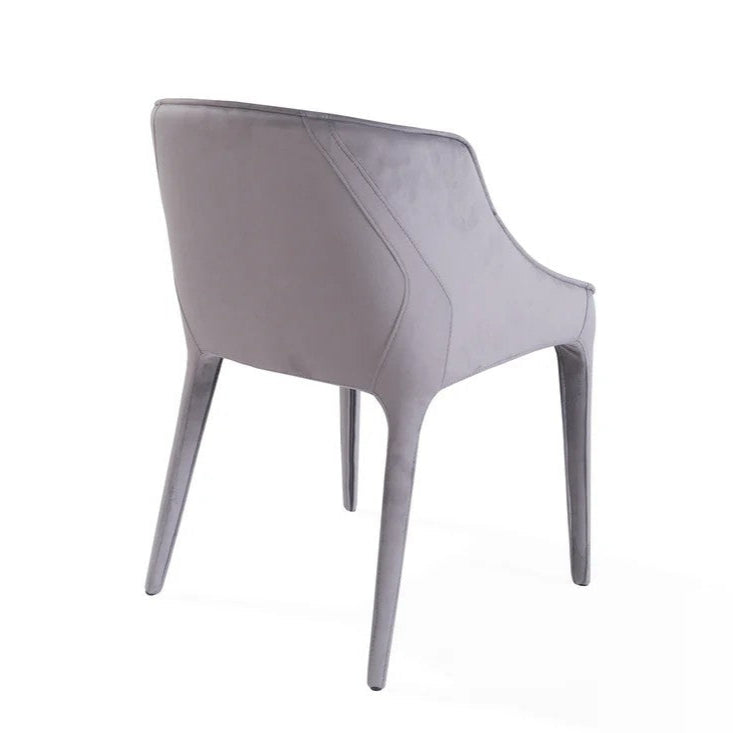 Completo Velvet Dining Chair - Grey Tommy Franks 3