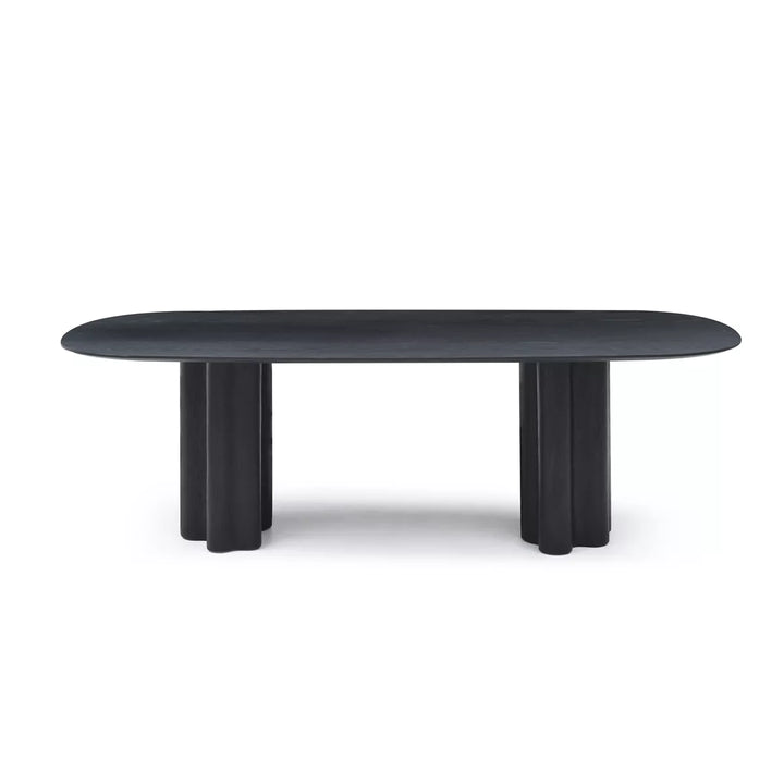 Moon Dining Table 240cm - Black Oak