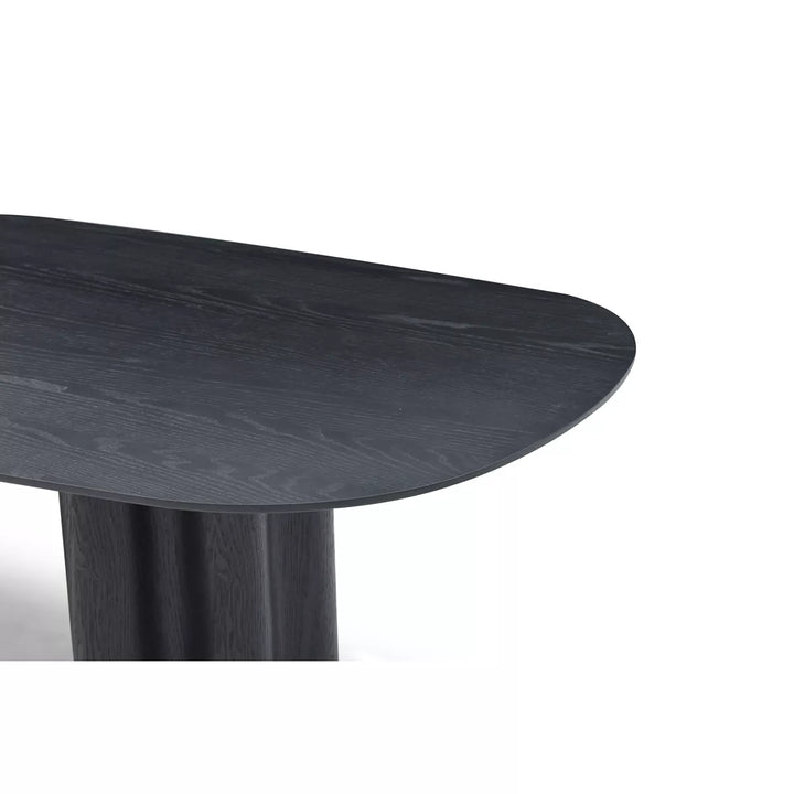 Moon Dining Table 240cm - Black Oak