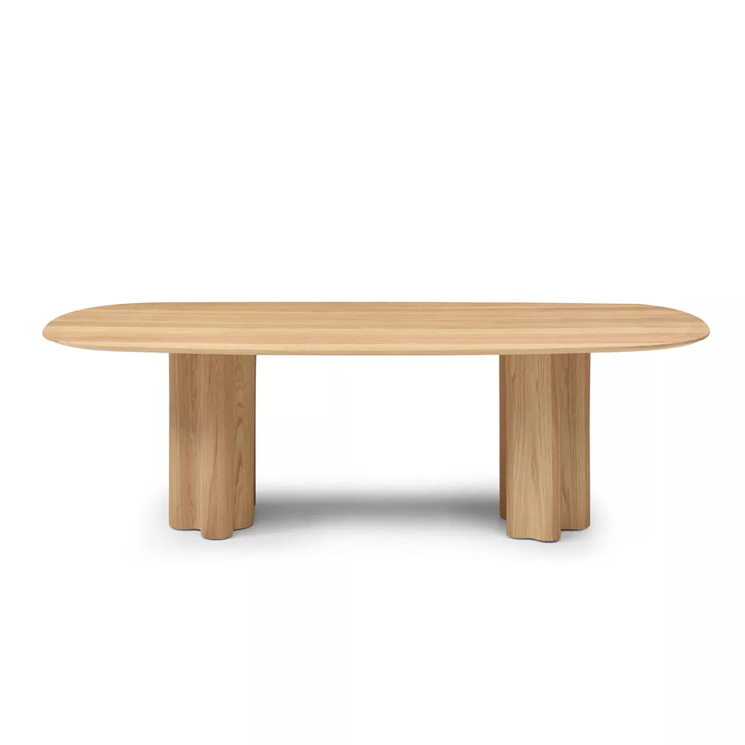 Moon Dining Table 240cm - Light Oak