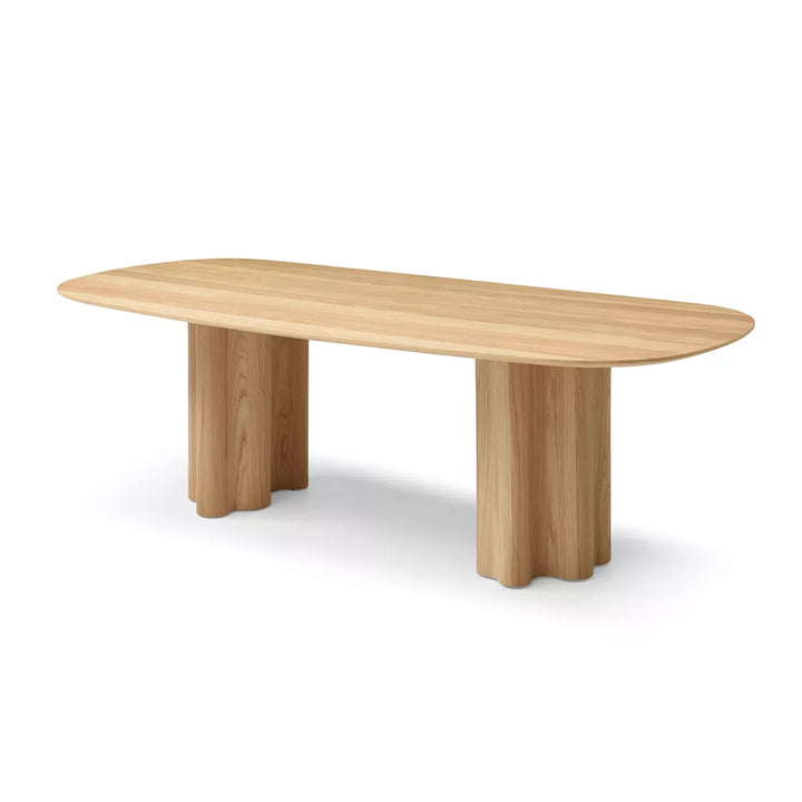 Moon Dining Table 240cm - Light Oak