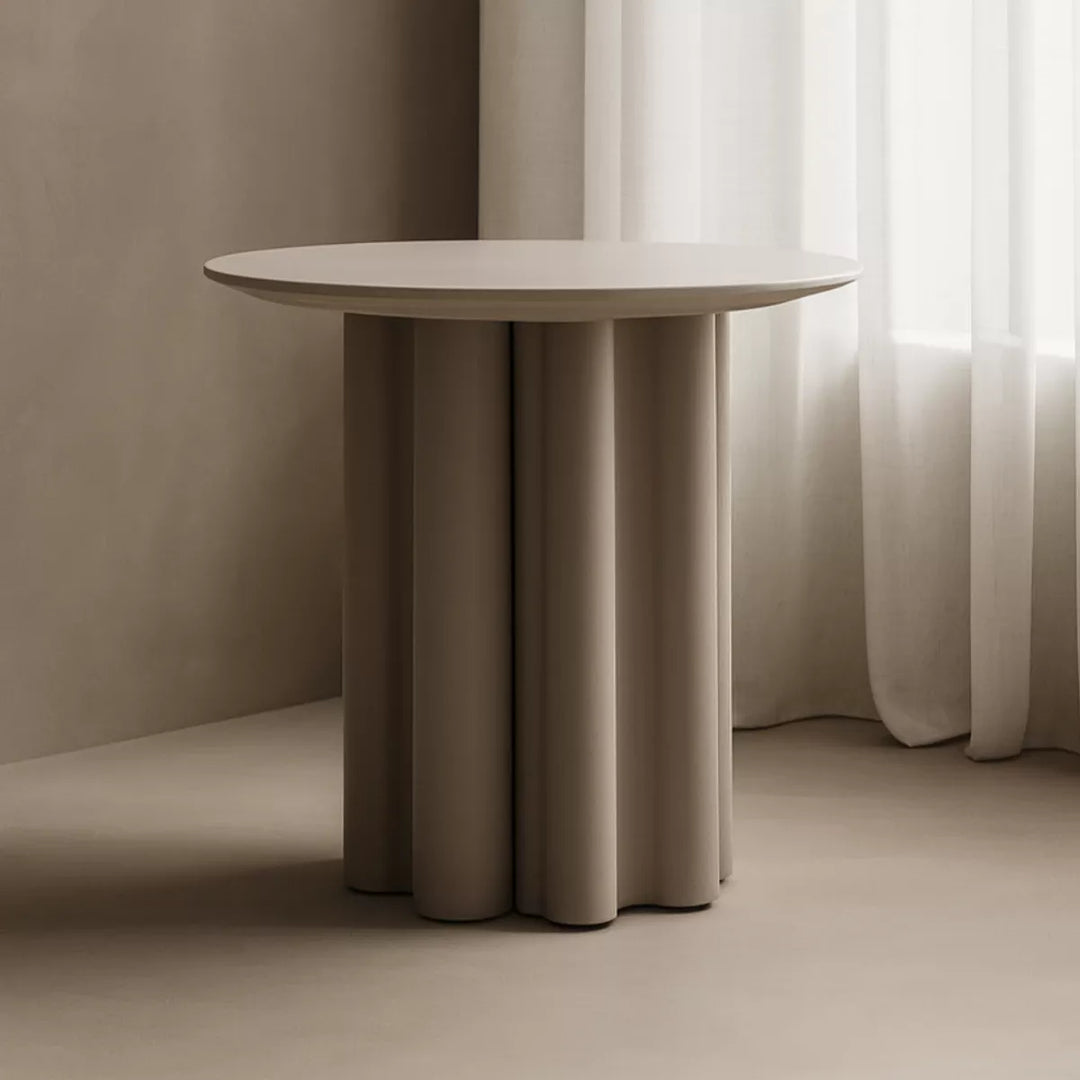 Moon Side Table - Matte Beige