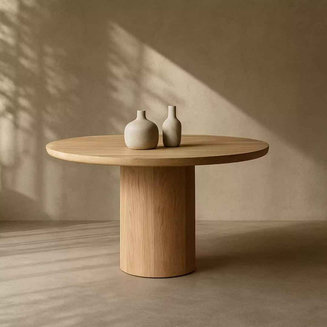 Berwick Round Dining Table 135cm - Ash Oak