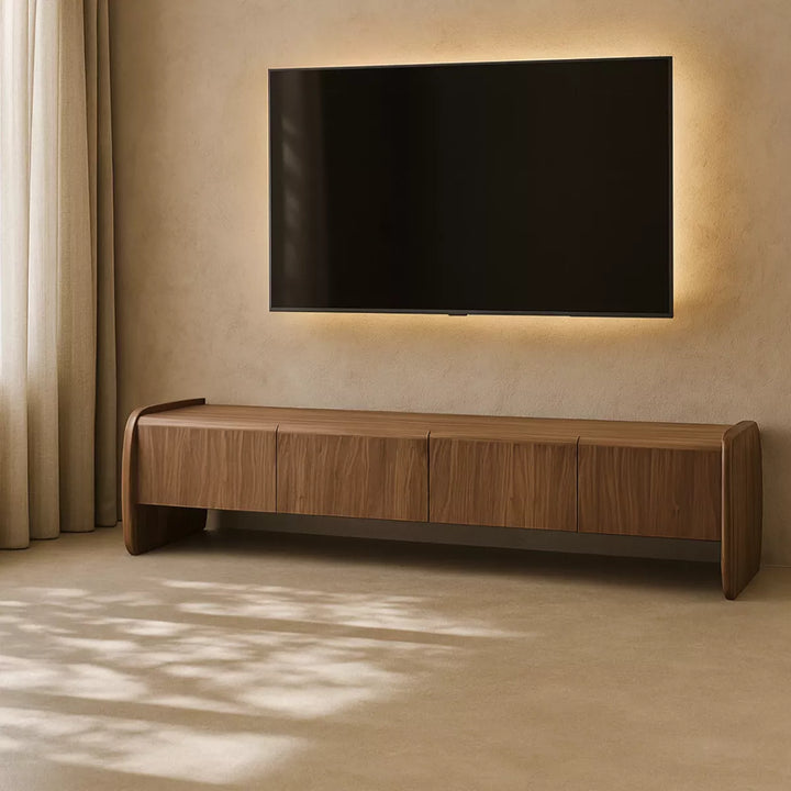 Underline TV Unit - Light Walnut