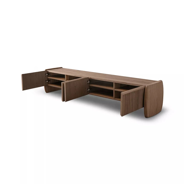 Underline TV Unit - Light Walnut