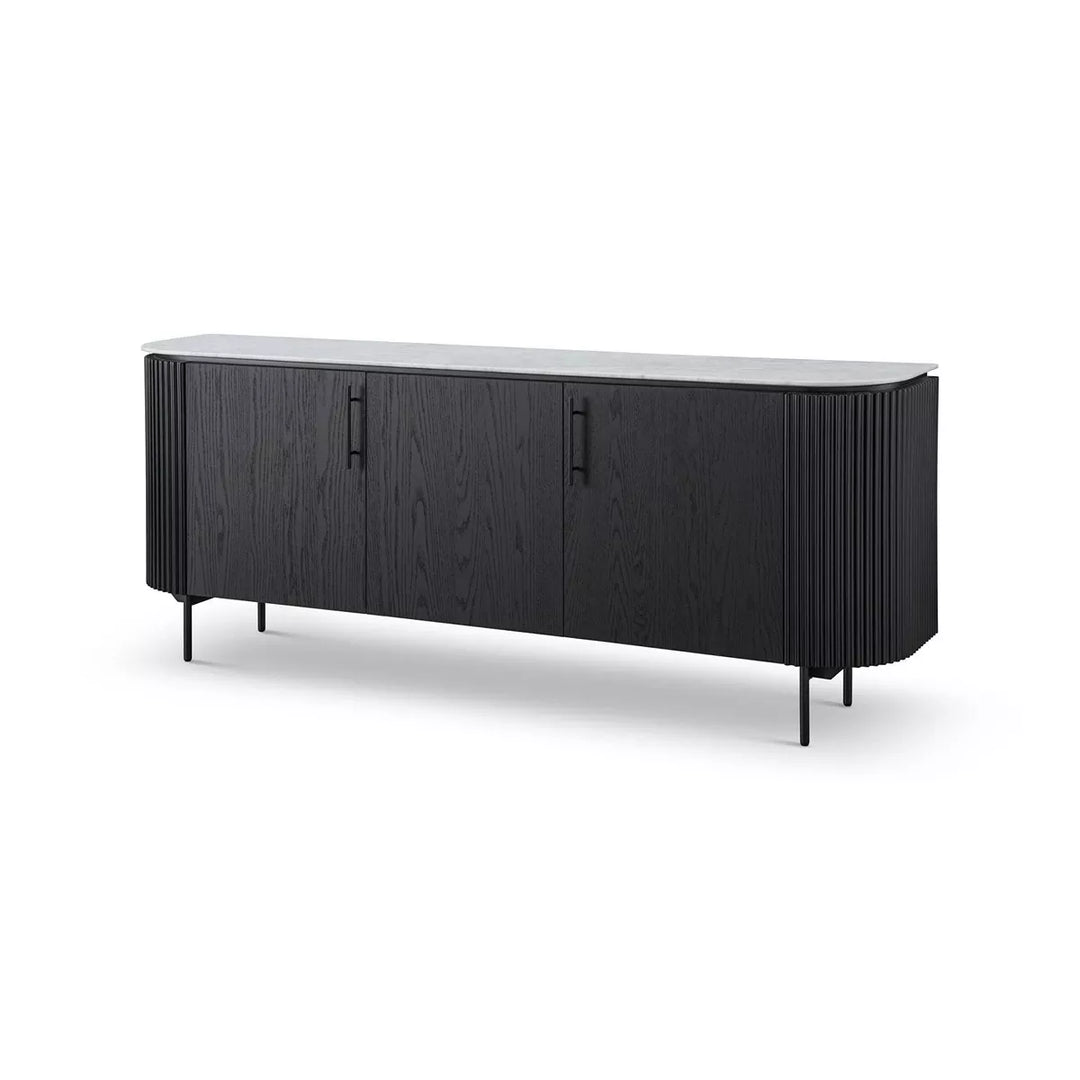 Lantine Marble Buffet - Black Oak