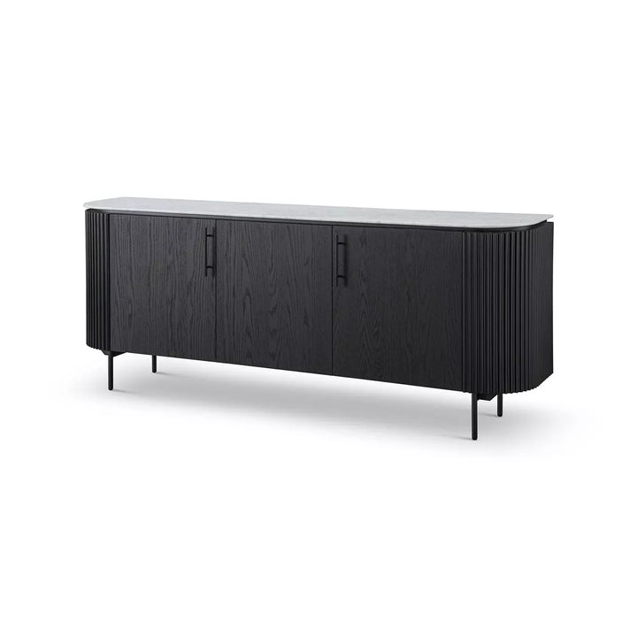 Lantine Marble Buffet - Black Oak