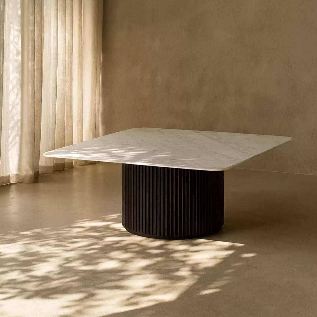 Lantine Marble Coffee Table -Matte Black