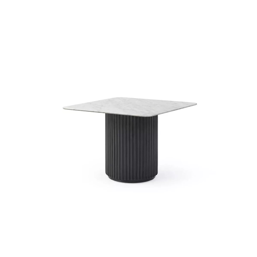 Lantine Marble Side Table - Matte Black