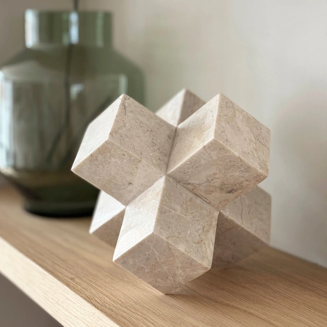 Wavebreaker Marble Ornament - White