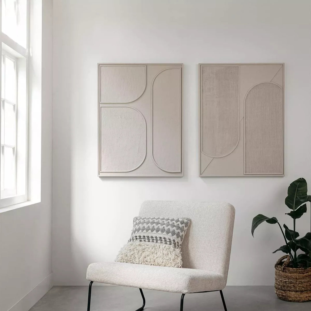 Lorcan Wall Art - Cream
