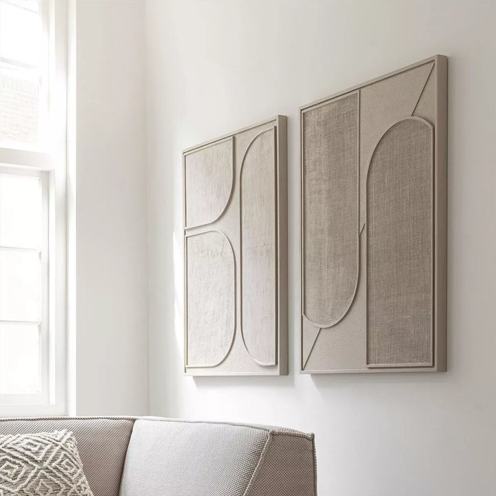 Lorcan Wall Art - Cream