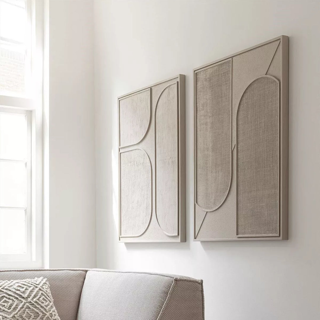 Elyn Jute Wall Art - Cream