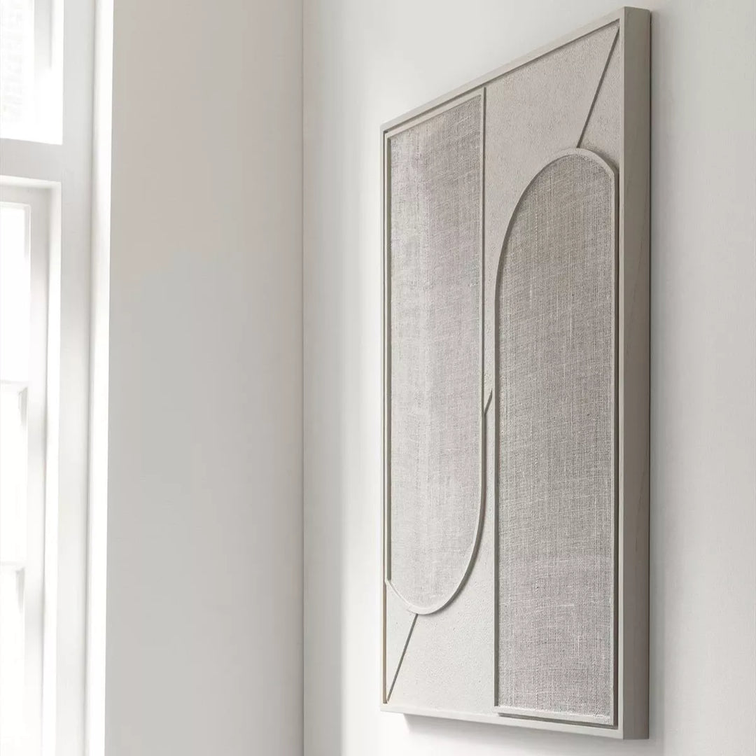 Elyn Jute Wall Art - Cream