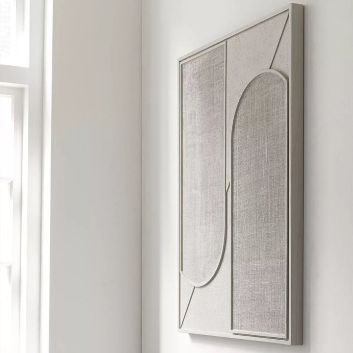 Elyn Jute Wall Art - Cream