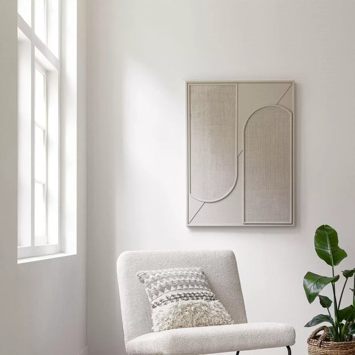 Elyn Jute Wall Art - Cream
