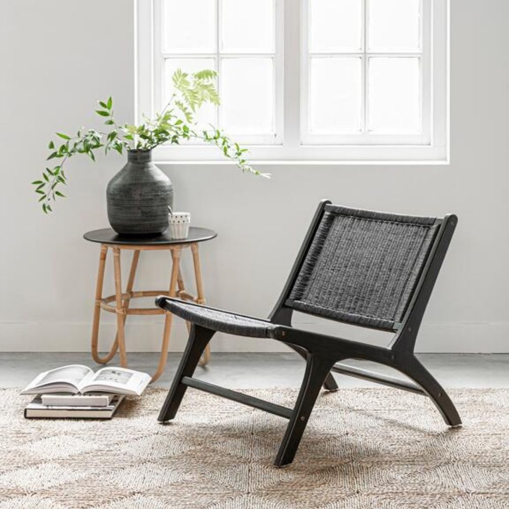 Must Living Lazy Loom Lounge Chair in Black