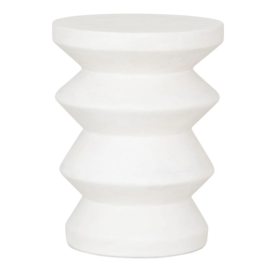 Zig Zag Side Table - White