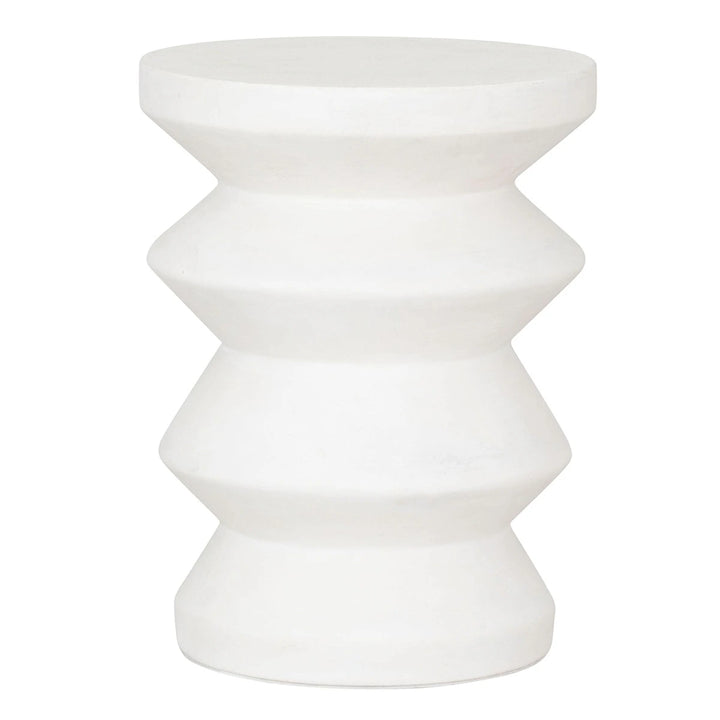 Zig Zag Side Table - White