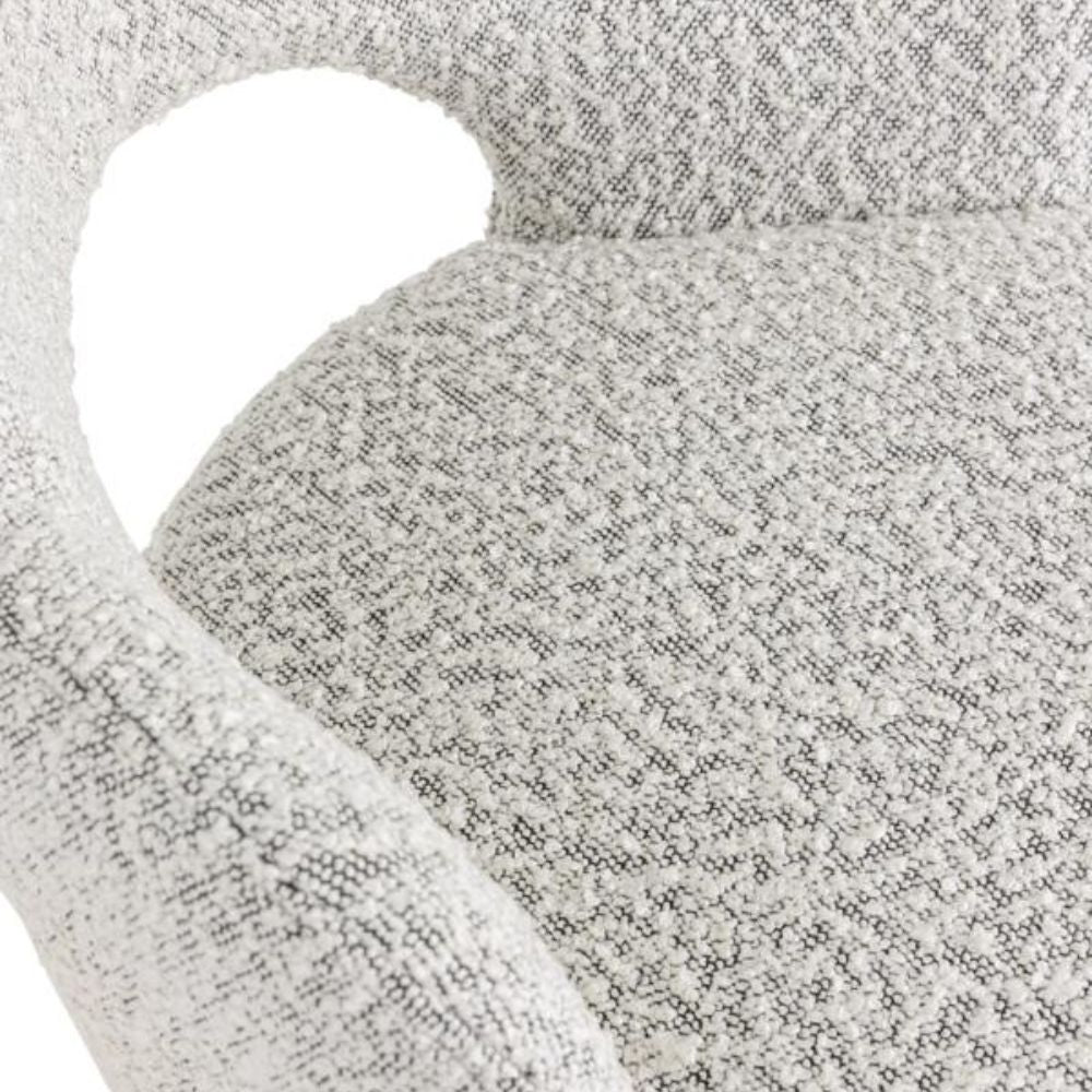  DTP Interiors-Must Living Vista Arm Chair in Light Grey Boucle-Grey 277 