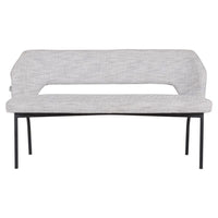 Must Living 150 Bloom Bench in Light Grey Polaris