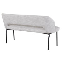 Must Living 150 Bloom Bench in Light Grey Polaris