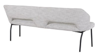 Must Living 190 Bloom Bench in Light Grey Polaris