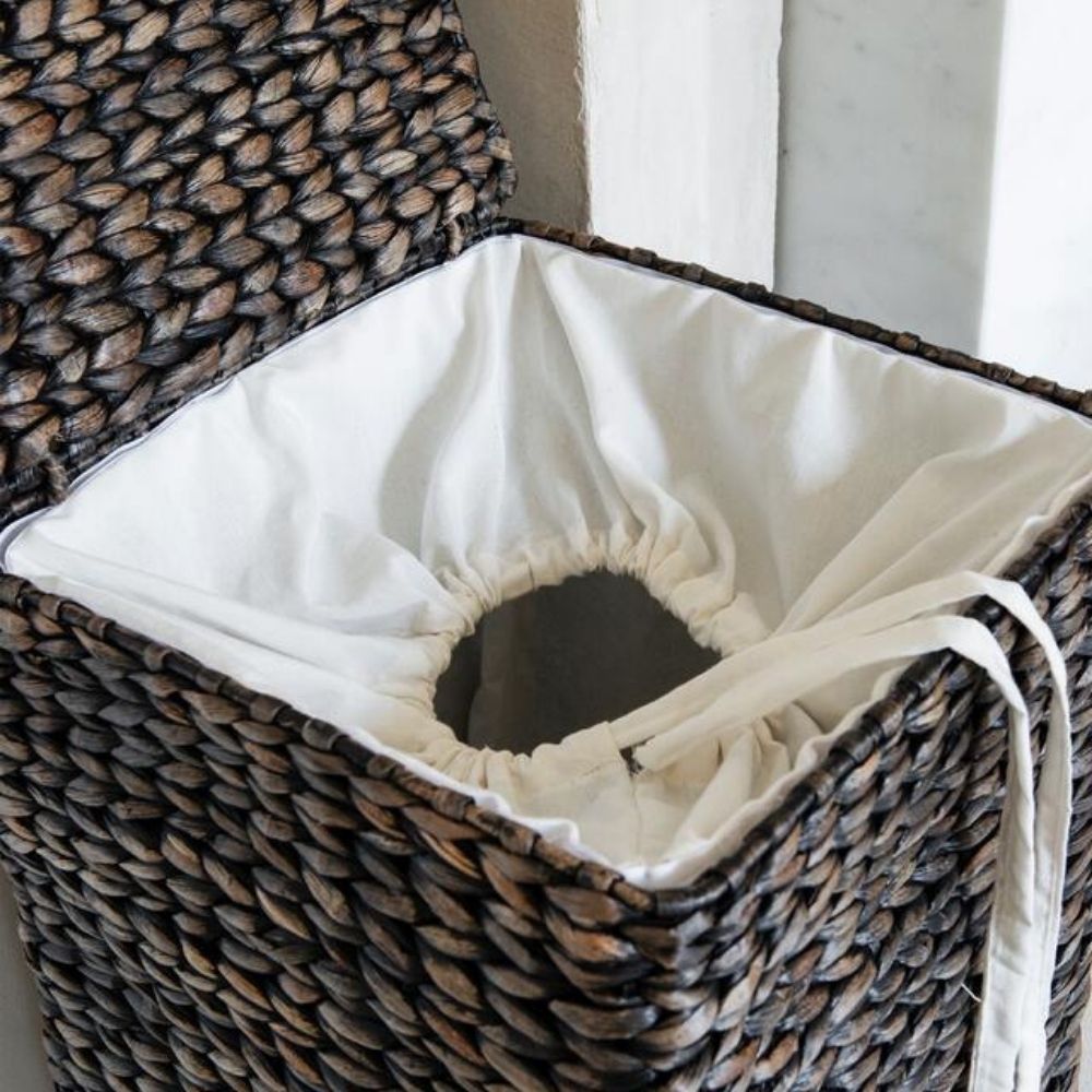 Must Living Palawan Laundry Basket in Black wash