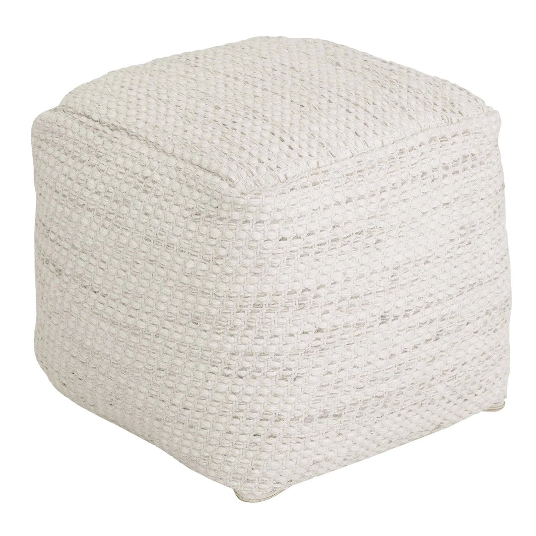 Asuri Woven Pouffe - Ivory