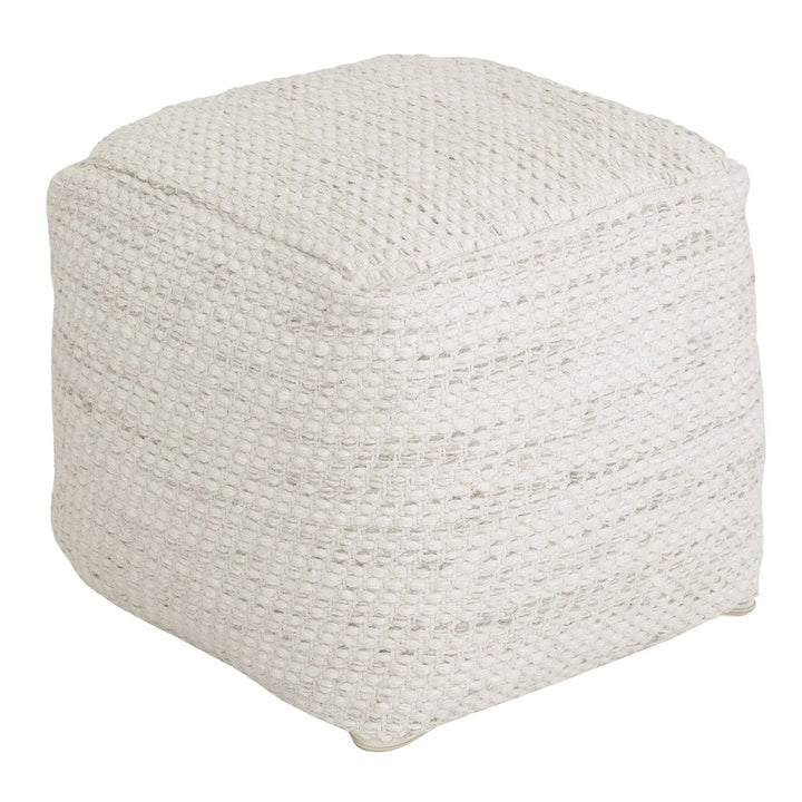 Asuri Woven Pouffe - Ivory