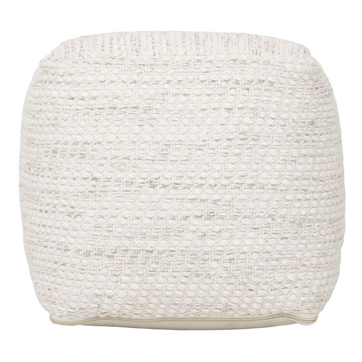 Asuri Woven Pouffe - Ivory