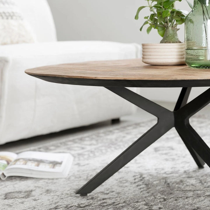 Metropole Round Coffee Table - Recycled Teakwood