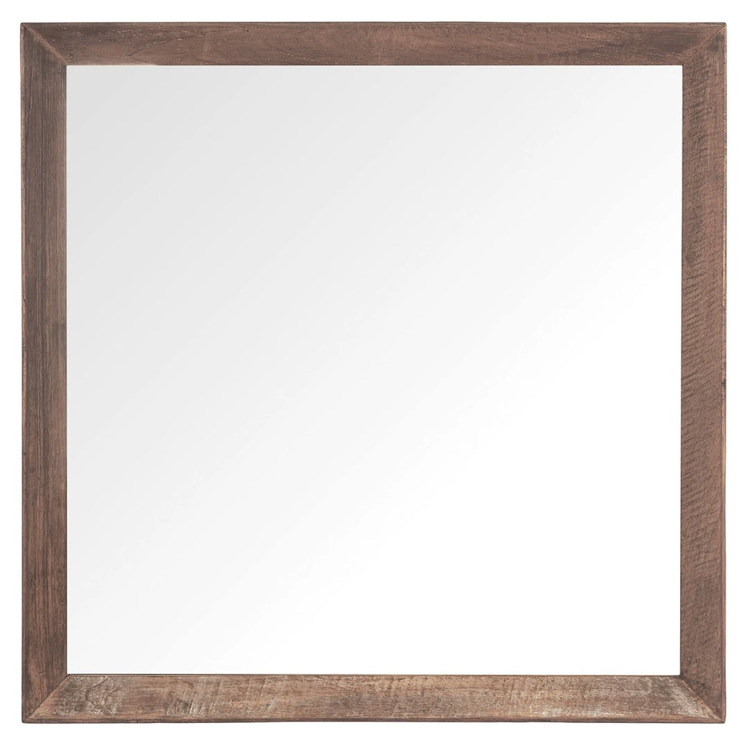 Metropole Square Mirror 80x80cm - Recycled Teakwood