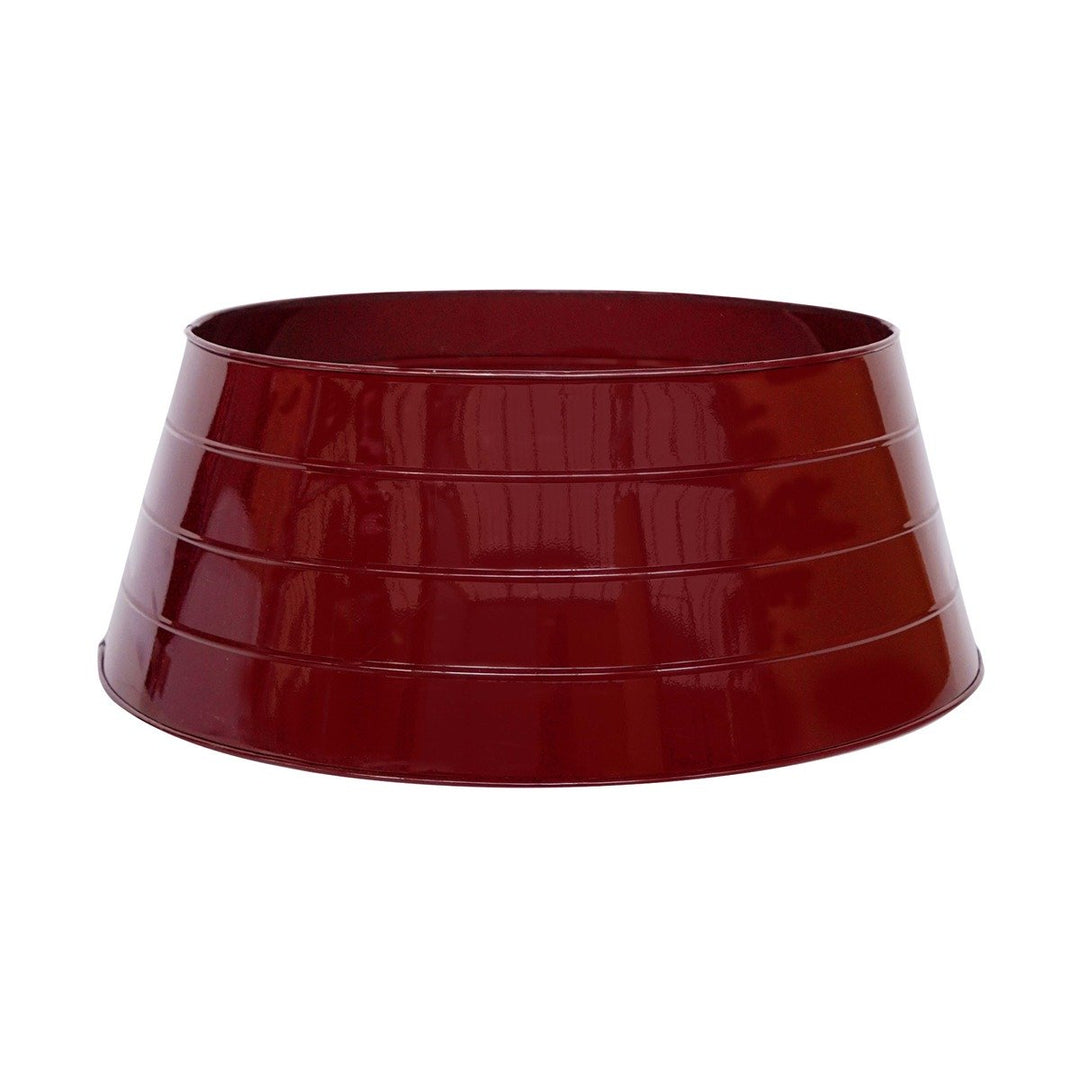 Metal Christmas Tree Skirt - Bordeaux Ivyline 2