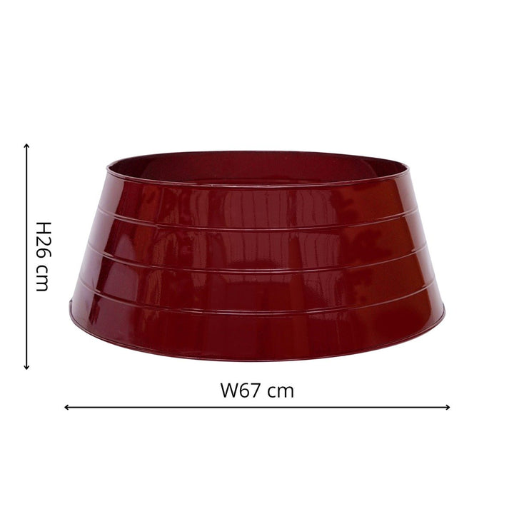 Metal Christmas Tree Skirt - Bordeaux Ivyline 5