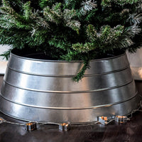 Ivyline Metal Christmas Galvanised Tree Skirt