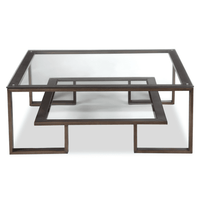 Liang & Eimil Mayfair Coffee Table Bronze Hairline Painted Steel Frame