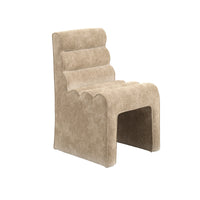 O&Co Naomi Dining Chair in Honey Velvet Chenille