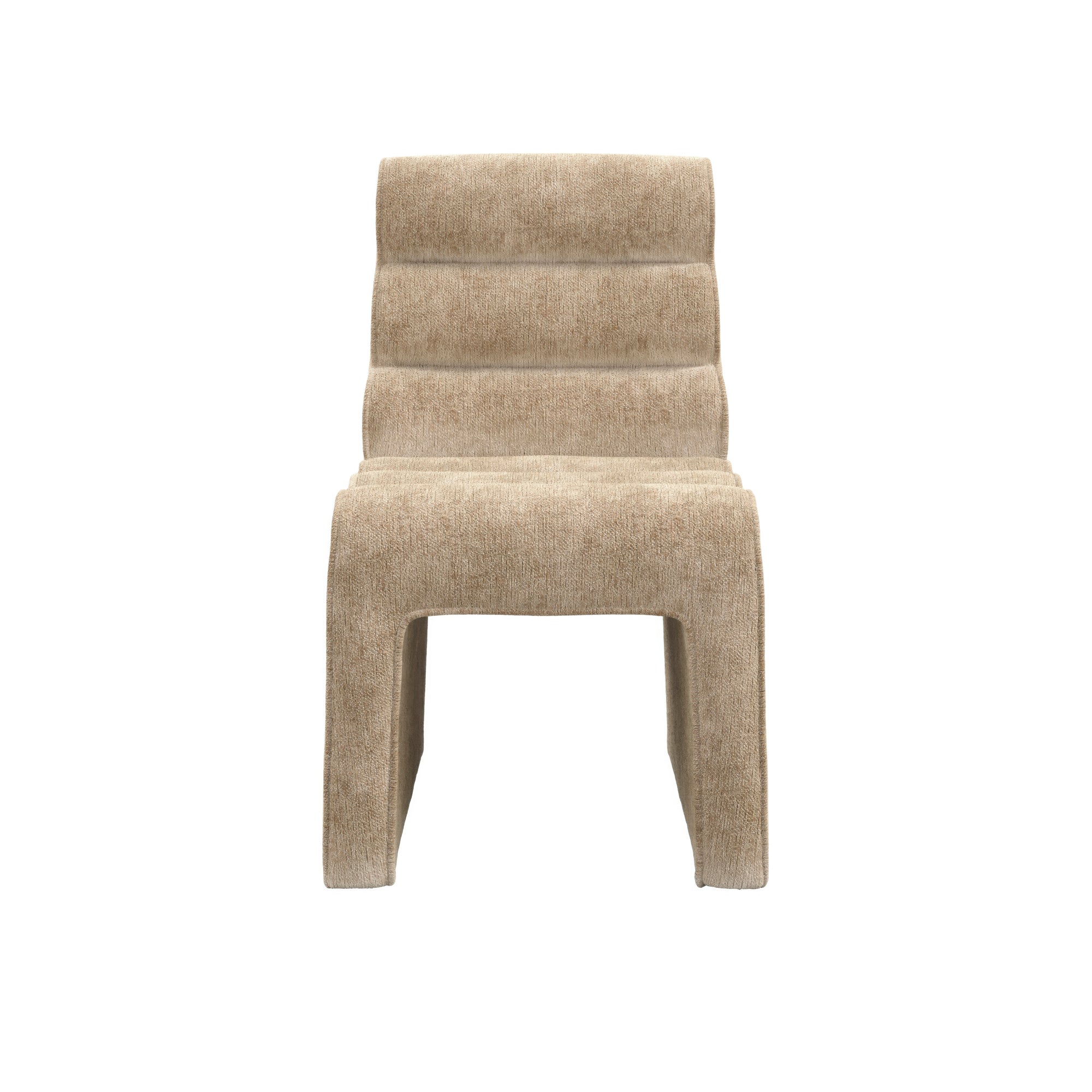 O&Co Naomi Dining Chair in Honey Velvet Chenille